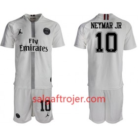Paris Saint Germain Fodboldtrøjer Neymar Jr 10 Jodan Hvid Børn 3. sæt 2018/19 Kort ærmer